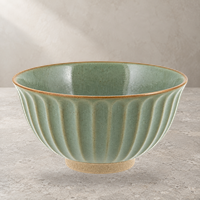 しのぎ茶碗（グリーン）